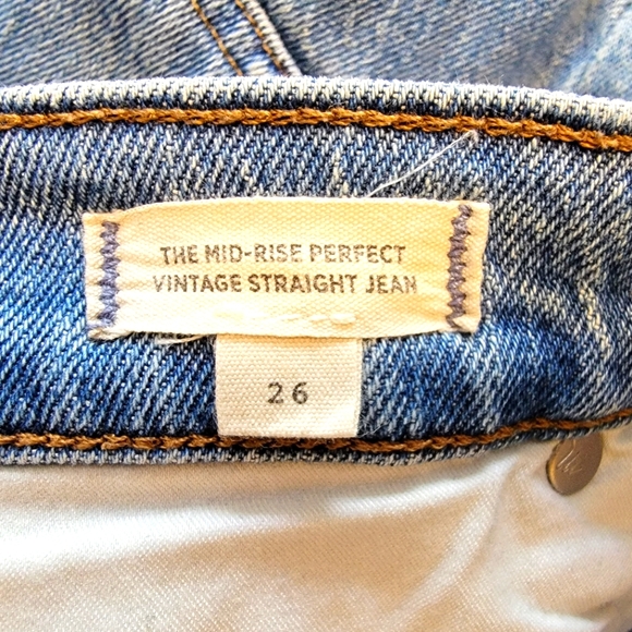 Madewell Mid-Rise Perfect Vintage Straight Jean in Enmore Wash - Picture 5 of 7